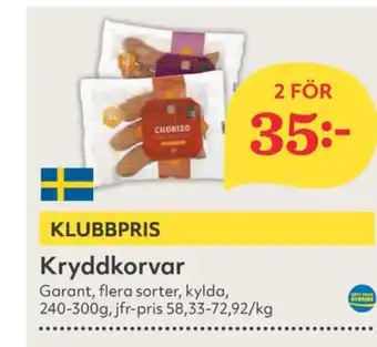 Hemköp Garant kryddkorv erbjuda