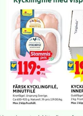 ICA Kvantum Kronfågel kycklingfilé erbjuda