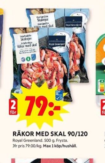 ICA Kvantum Royal greenland räkor med skal erbjuda