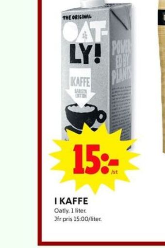 ICA Kvantum Oatly ikaffe havredryck erbjuda