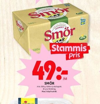 ICA Kvantum Svenskt smör erbjuda