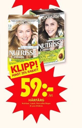 ICA Kvantum Nutrisse hårfärg erbjuda