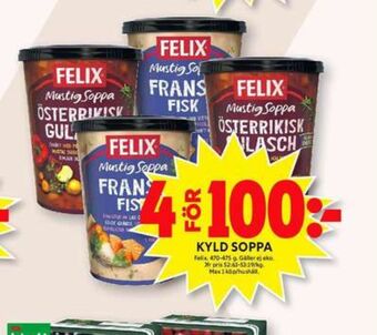 ICA Maxi Felix soppor erbjuda