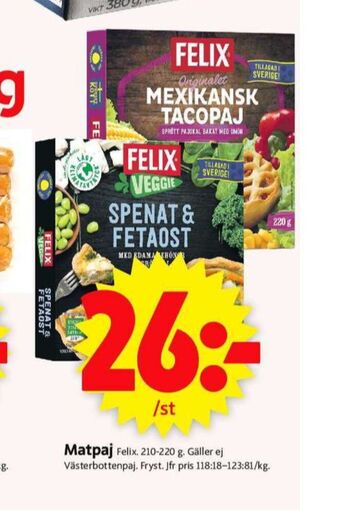 ICA Supermarket Felix matpajer erbjuda
