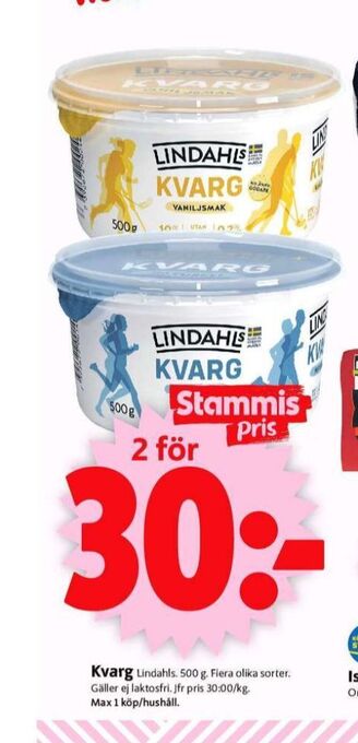 ICA Supermarket Lindahls kvarg erbjuda
