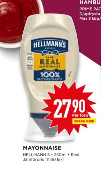 Willys Hellmanns majonnäs erbjuda