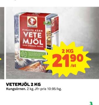 Coop Kungsörnen vetemjöl erbjuda
