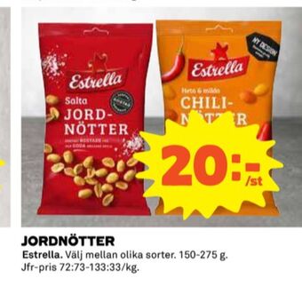 Coop Estrella jordnötter erbjuda