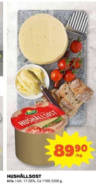Coop Arla hushållsost erbjuda