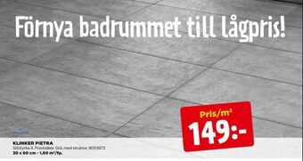 Jem&Fix Klinker pietra erbjuda