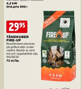Jem&Fix Tändkuber fire-up erbjuda