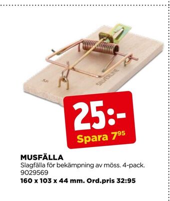 Jem&Fix Musfälla erbjuda