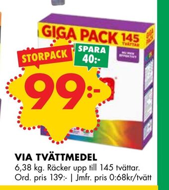 ÖoB Via tvättmedel erbjuda