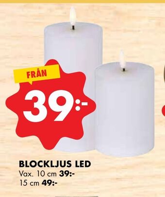 ÖoB Blockljus led erbjuda