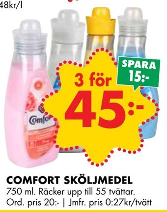 ÖoB Comfort sköljmedel erbjuda