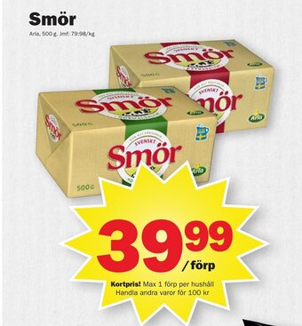 Pekås Smör Arla erbjuda
