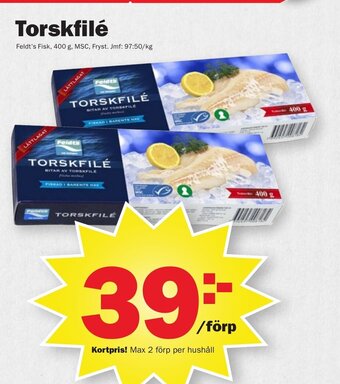 Pekås Torskfilé erbjuda