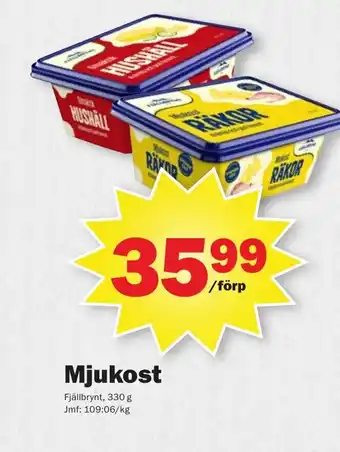 Pekås Mjukost Fjällbrynt 330 g erbjuda