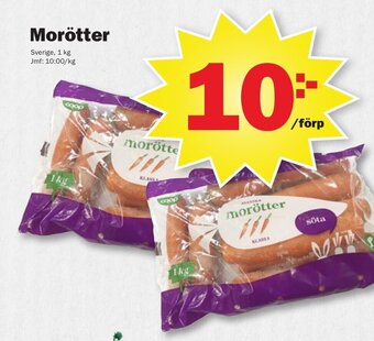 Pekås Morötter erbjuda