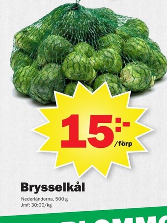 Pekås Brysselkål erbjuda