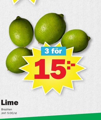 Pekås Lime erbjuda