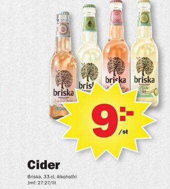 Pekås Cider Briska 33 cl. erbjuda
