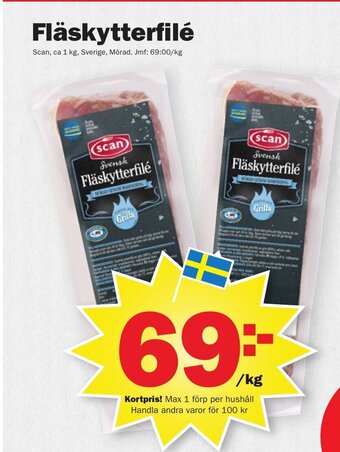 Pekås Fläskytterfilé Scan erbjuda