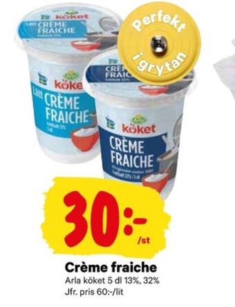 City Gross Arla köket crème fraiche erbjuda