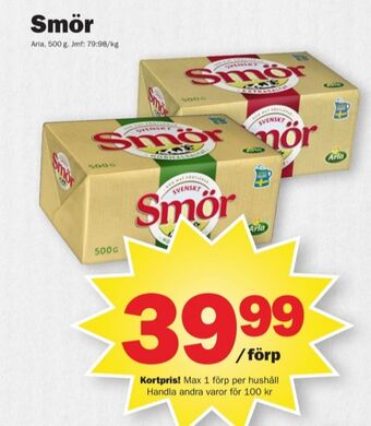 Pekås Svenskt smör erbjuda