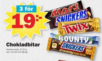 Pekås Mars chokladbar erbjuda