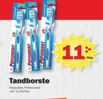 Pekås Pepsodent tandborste erbjuda