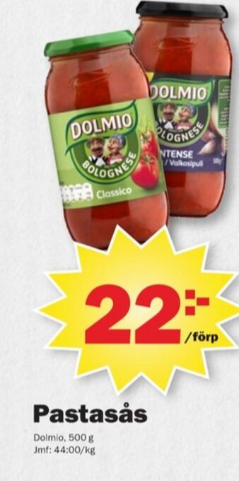 Pekås Dolmio pastasås erbjuda