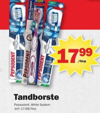 Pekås Pepsodent tandborste erbjuda