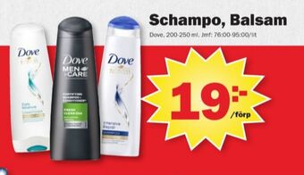 Pekås Dove balsam erbjuda