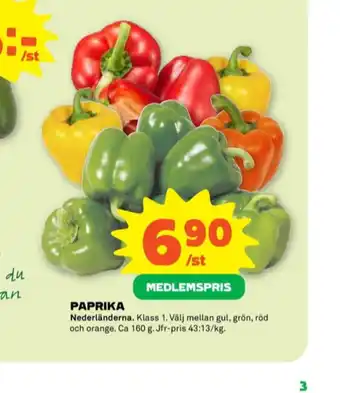 Stora Coop Färsodlarna paprika erbjuda