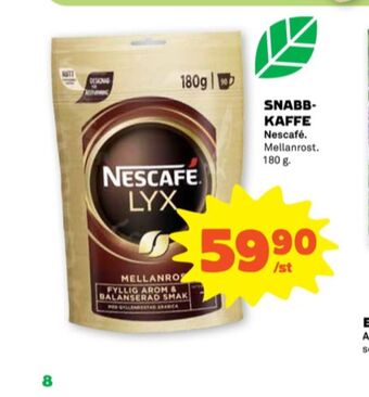 Stora Coop Nescafé lyx instant kaffe erbjuda