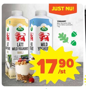 Stora Coop Arla yoghurt erbjuda