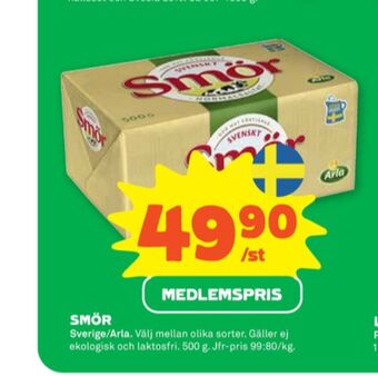 Stora Coop Svenskt smör erbjuda