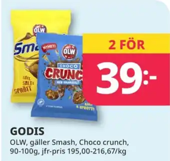 Tempo Choco crunch snacks erbjuda