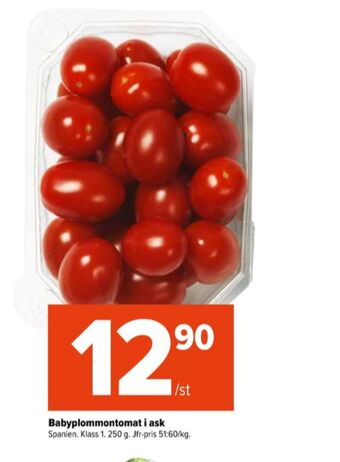 Coop Extra Coop plommontomater erbjuda