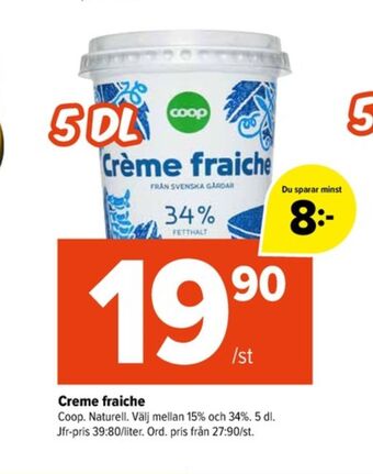 Coop Extra Coop crème fraiche erbjuda