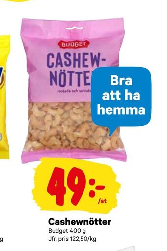 City Gross Cashewnötter erbjuda