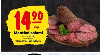 City Gross Mantlad salami erbjuda
