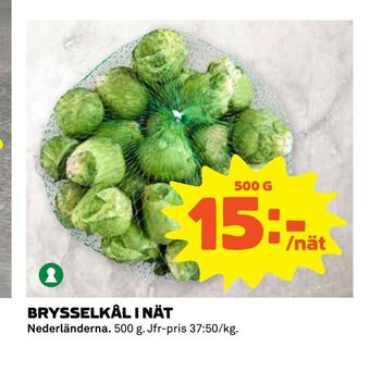 Coop Extra Brysselkål i nät erbjuda