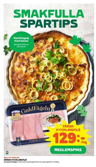 Coop Extra Färsk kycklingfilé erbjuda