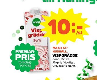 Coop Forum Vispgrädde erbjuda