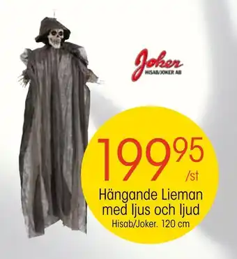 Hängande lieman med ljus och ljud