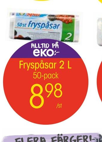 EKO Fryspåsar 2 l erbjuda