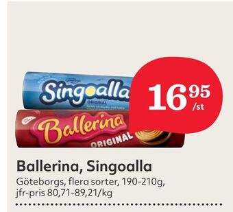 Hemköp Ballerina, singoalla erbjuda