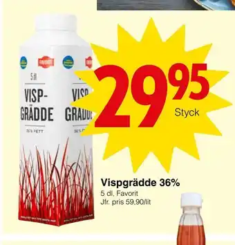 Vispgrädde 36%